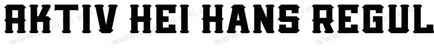 Aktiv Hei Hans Regul字体转换
